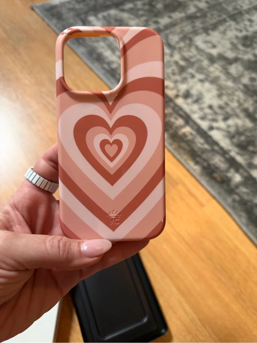 Velvet Caviar Pink Layered Heart iPhone Case New in Box